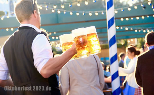 Bierpreise 2023 in den Festzelten auf dem Oktoberfest - Getränkepreise in den Bierzelten in München